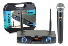 Microfone Sem Fio Karsect Krd200 R Mão Recarregável Microfone Sem Fio Karsect Krd200 R Mão Recarregável