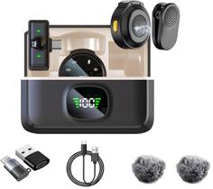 Microfone sem fio Lavalier Caiord J6 para iPhone Android Microfone sem fio Lavalier Caiord J6 para iPhone Android