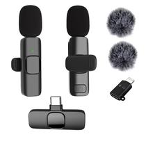 Microfone sem fio Lavalier Vislla para iPhone/Android