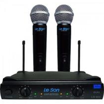 Microfone sem Fio LS902-UHF-HT/HT Preto Leson Microfone sem Fio LS902-UHF-HT/HT Preto Leson