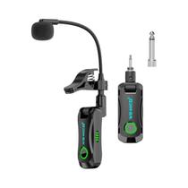 Microfone Sem Fio Miwayer WS-MIC2 Plug And Play 2.4G De Baixa Latência Para Saxofone, Flauta,