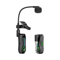 Microfone Sem Fio Miwayer WS-MIC2 Plug And Play 2.4G De Baixa Latência Para Saxofone, Flauta,