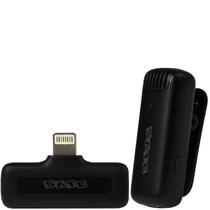 Microfone Sem Fio para Smartphone Satellite A-MK142 com Lightning - Preto Microfone Sem Fio para Smartphone Satellite A-MK142 com Lightning - Preto