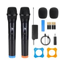 Microfone Sem Fio Portátil De 2 Canais Para Karaokê, KTV, Casamentos, Festas E Reuniões - Kit