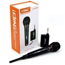 Microfone Sem Fio Profissional 2 em 1 Com Fio e Sem Fio UHF Digital Certificado Anatel Palestras Igrejas Reuniões Música Eventos Karaokê