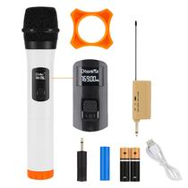 Microfone Sem Fio Profissional Com Led Receptor Pratiarejo