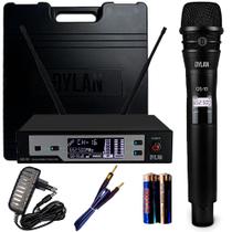 Microfone Sem Fio Profissional Dylan QS-10 Super Cardióide Dinâmico Lançamento!