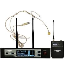 Microfone Sem Fio Profissional Headset UHF SD-80B - Soundrix