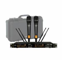 Microfone Sem Fio Profissional Recarregável KSR KT7M Duplo Microfone Sem Fio Profissional Recarregável KSR KT7M Duplo