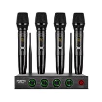 Microfone Sem Fio Quadruplo KSR Pro BR6080