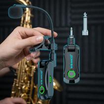 Microfone Sem Fio Recarregável Para Instrumentos Acústicos Áudio De Alta Qualidade Microfone Sem Fio Recarregável Para Instrumentos Acústicos Áudio De Alta Qualidade