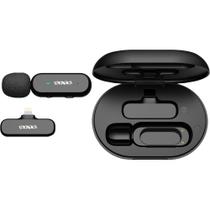 Microfone Sem Fio Satellite A-MK152 Lightning - Preto