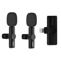 Microfone Sem Fio Satellite A-MK232 Lightning para Smartphone - Preto Microfone Sem Fio Satellite A-MK232 Lightning para Smartphone - Preto