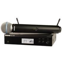 Microfone Sem Fio Shure BLX24BR/B58-M15 Sistema de Mão