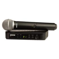 Microfone Sem Fio Shure Blx24Br/Pg58-M15 Bastão Para Voz