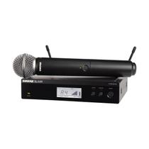 Microfone sem fio shure blx24br/sm58-m15
