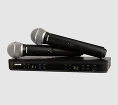 Microfone sem fio Shure BLX288 pg58 duplo Profissional Microfone sem fio Shure BLX288 pg58 duplo Profissional