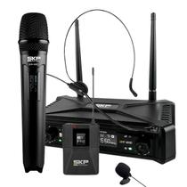 Microfone Sem Fio SKP Com Transmissão Digital UHF 400D