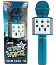 Microfone sem fio Star Voice Azul ZP00995 - Zoop Toys Microfone sem fio Star Voice Azul ZP00995 - Zoop Toys