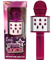 Microfone sem fio Star Voice Pink ZP00975 - Zoop Toys Microfone sem fio Star Voice Pink ZP00975 - Zoop Toys