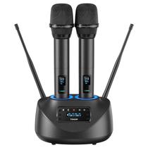 Microfone sem fio TONOR TW790 Recarregável UHF de 262 pés de alcance