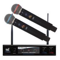 Microfone Sem Fio TSI 900 Duplo de Mão UHF