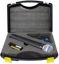 Microfone Sem Fio TSI Mão UHF 100 canais USB X1 Microfone Sem Fio TSI Mão UHF 100 canais USB X1