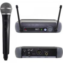 Microfone sem Fio UHF-202/R201 687.6MHZ Preto MXT Microfone sem Fio UHF-202/R201 687.6MHZ Preto MXT