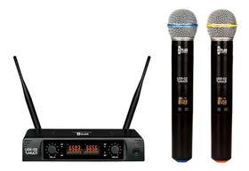 Microfone sem fio uhf duplo de mao dylan udx-02 30 canais Microfone sem fio uhf duplo de mao dylan udx-02 30 canais