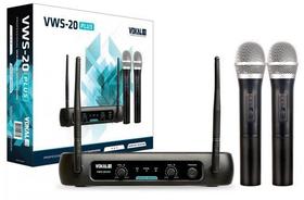 Microfone sem Fio Vokal Vhf Vws20 Duplo Microfone sem Fio Vokal Vhf Vws20 Duplo