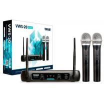 Microfone Sem Fio Vokal Vws20 Plus Vhf Duplo Microfone Sem Fio Vokal Vws20 Plus Vhf Duplo