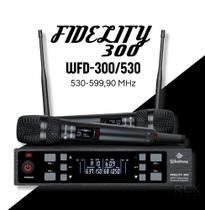 Microfone Sem Fio Waldman Fidelity 300 Duplo Wfd-300/530