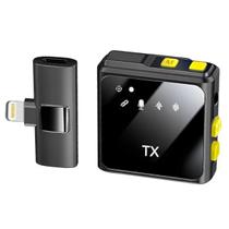 Microfone sem Fio Wireless 2.4GHz de Lapela para Lightning ONISTEK ONMC814 Microfone sem Fio Wireless 2.4GHz de Lapela para Lightning ONISTEK ONMC814