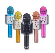Microfone Sem Fio Youtuber Bluetooth Karaoke Reporter Cores - CONECTA