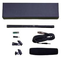 Microfone Shotgun Metal Preto MSG36 Soundvoice