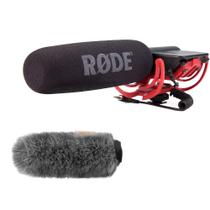 Microfone Shotgun Rode VideoMic com Kit Windjammer