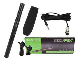 Microfone Shotgun Super Unidirecional Ultra-cardióide Ht-320