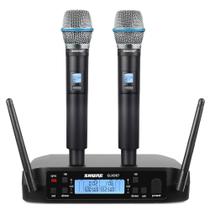 Microfone Shure beta87a Duplo Sistema Digital Uhf Profissional Metal