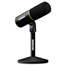 Microfone shure digital dinamico cardioide usb-c mv6 preto