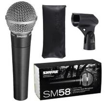 Microfone Shure Dinamico SM58-LC Original com Nota Fiscal