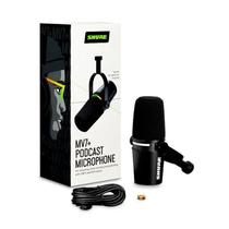 Microfone Shure Mv7+ Híbrido Usb-C E Xlr Dinâmico Podcast