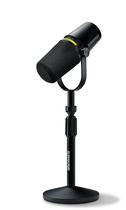 Microfone Shure MV7+ Podcast Dynamic com suporte preto
