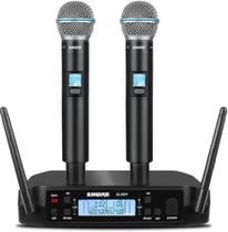 Microfone Shure Profissional Glxd4 Beta58a Duplo em Metal Original