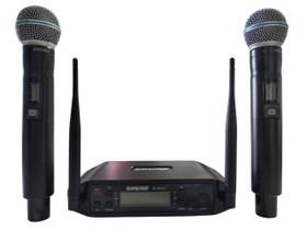 Microfone Shure profissional GLXD4 UHF sem fio duplo cardióide Beta 58A TUBO DE METAL Microfone Shure profissional GLXD4 UHF sem fio duplo cardióide Beta 58A TUBO DE METAL