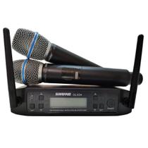 Microfone Shure profissional GLXD4 UHF sem fio duplo cardióide Beta 87A