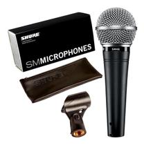 Microfone Shure SM48-LC Dinâmico de Mão - 2 Anos de Garantia