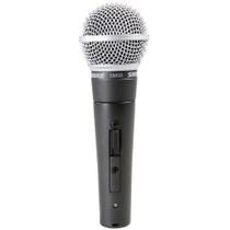 Microfone shure sm58s com chave liga/desliga