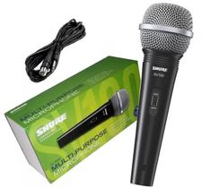 Microfone Shure SV100 dinâmico cardioide preto/prateado
