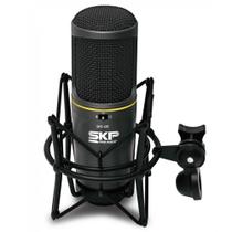 Microfone SKP Pro Áudio, Condensador Duplo, Preto - SKS-420 Microfone SKP Pro Áudio, Condensador Duplo, Preto - SKS-420