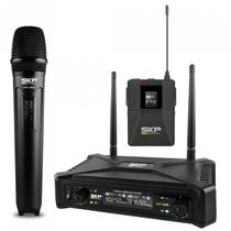 Microfone Skp Uhf 400d Kit Microfone + Headset